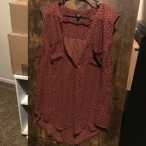 Torrid Burnt Orange Sleeveless Top Sized 2